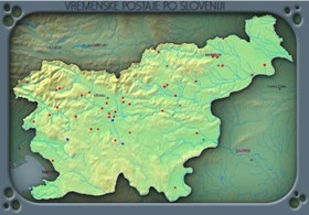 Temperature po Sloveniji
